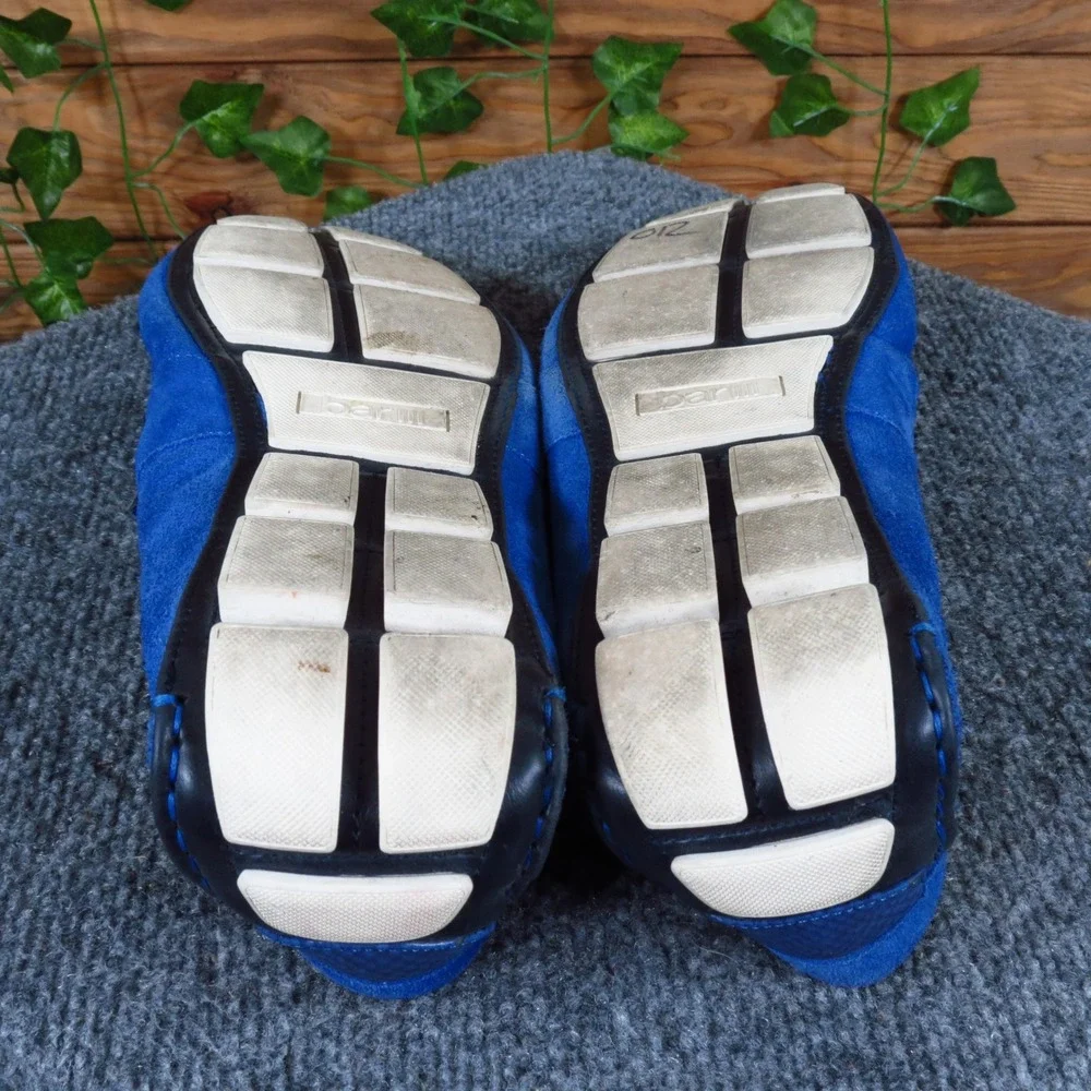 Bar III Max Men Driving Moccasins Blue Suede Slip-On Casual Shoes Size 12 Medium